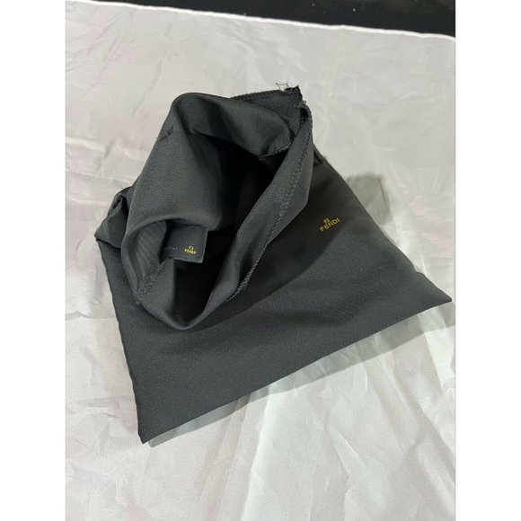 FENDI Storage Drawstring Dust Bag Polyester Black 15" x 8.3" - Picture 7 of 7